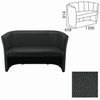 NOWY STYL / Double sofa "Club Duo", 814х1300х658 mm, with armrests, leatherette, black
