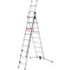 Stepladder aluminum S100 ProfiLOT 2x9 + 1x8 steps, Hailo