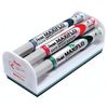 Set for magnetic marker Board (magnetic eraser, 4 marker) PENTEL (Japan) "MAXIFLO"