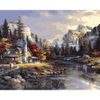 Опт-картина / Pittura con i numeri 40x50 Casa in montagna