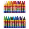 PIFAGOR / Crayons de cire épais, 24 couleurs, à base d'huile, couleurs vives