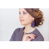 Lace earrings "Angelica" blue