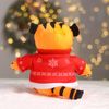 POMPOSHKI / Soft toy "New Year's tiger in a sweater"
