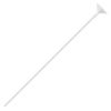 ЗОЛОТАЯ СКАЗКА / Balloon holders (sticks 40 cm + rosettes) SET of 50 pieces, white